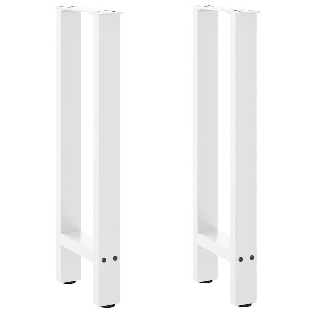 Console tafelpoten 2 st 38x(72-73) cm staal wit is nu te koop bij PeponiXL, paradijselijk wonen!