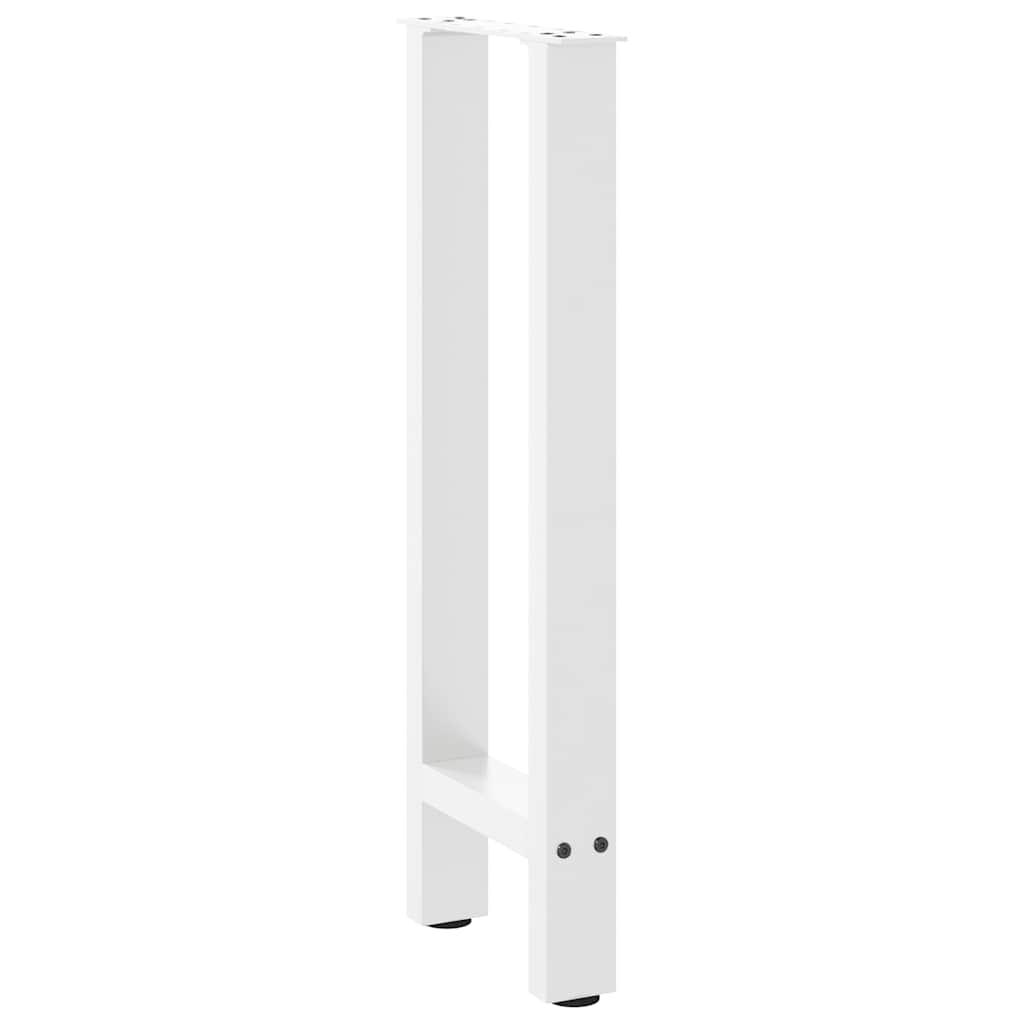 Console tafelpoten 2 st 38x(72-73) cm staal wit is nu te koop bij PeponiXL, paradijselijk wonen!