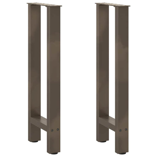 Console tafelpoten 2 st 38x(72-73) cm staal naturel is nu te koop bij PeponiXL, paradijselijk wonen!