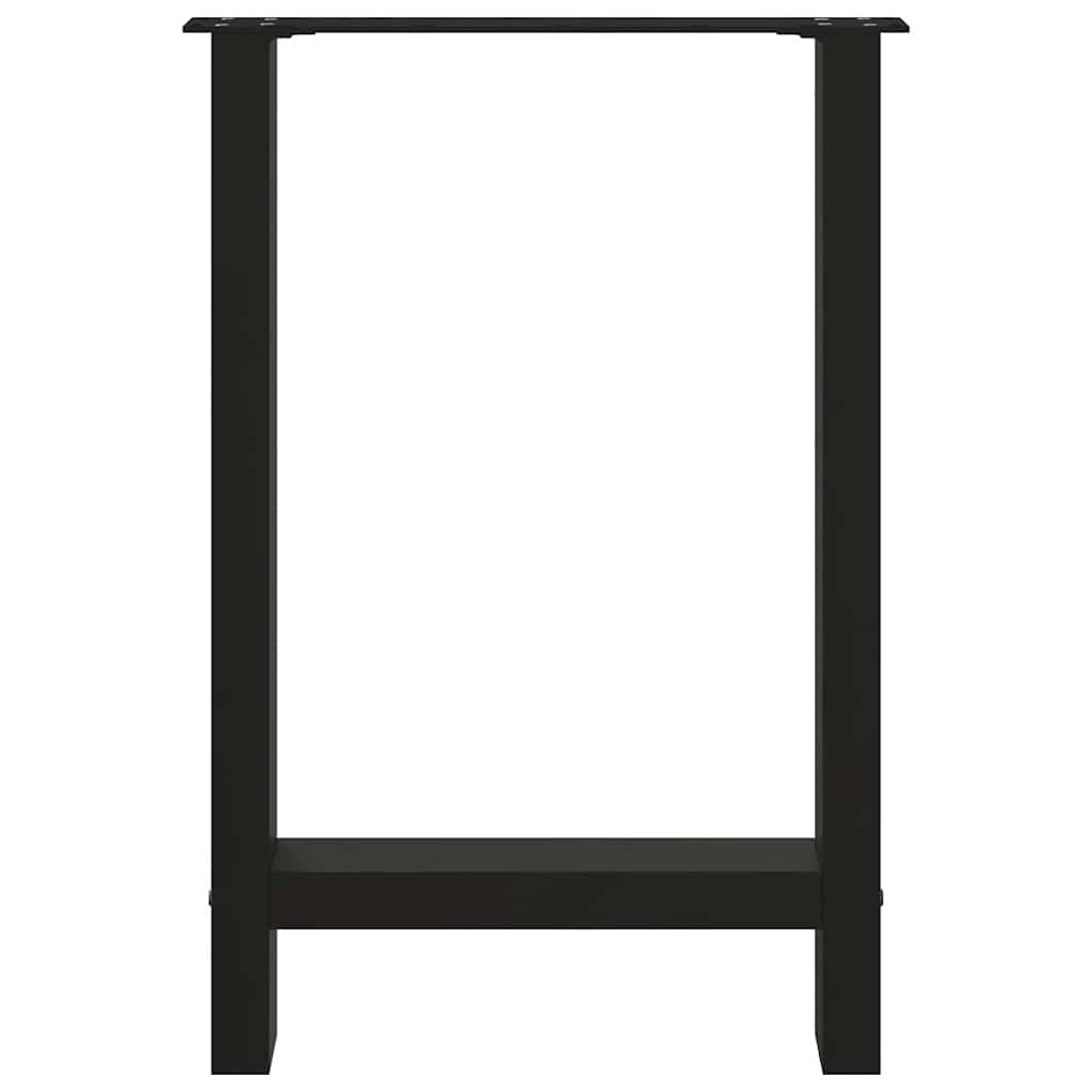 Eettafelpoten 2 st 50x(72-73) cm staal zwart is nu te koop bij PeponiXL, paradijselijk wonen!