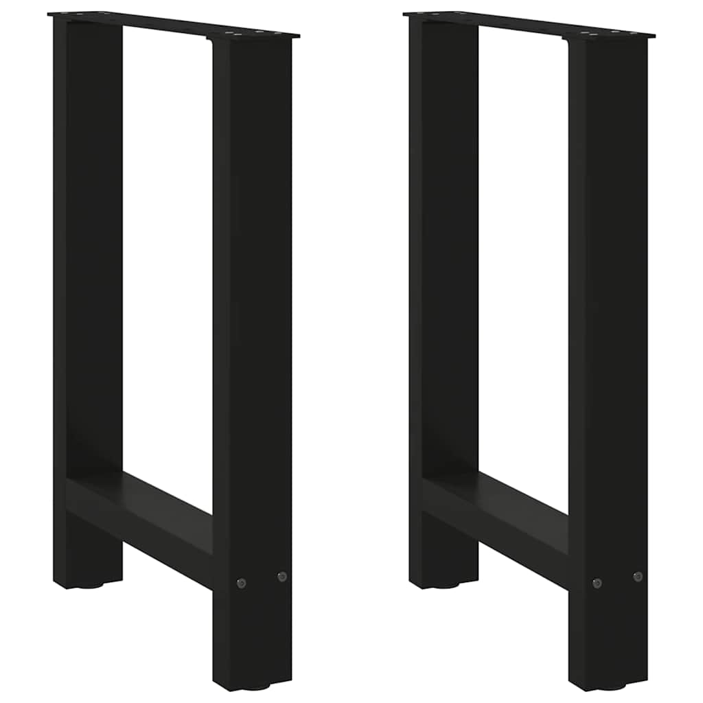 Eettafelpoten 2 st 60x(72-73) cm staal zwart is nu te koop bij PeponiXL, paradijselijk wonen!