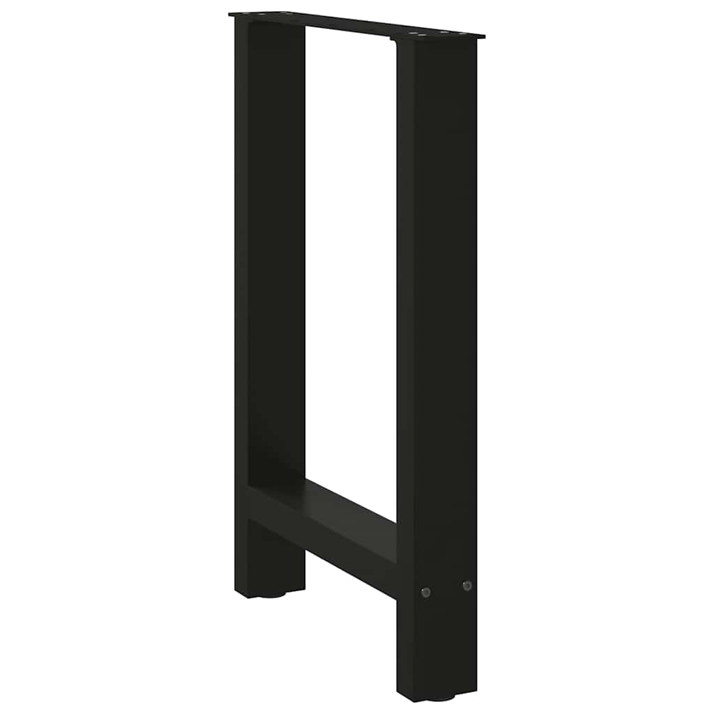 Eettafelpoten 2 st 60x(72-73) cm staal zwart is nu te koop bij PeponiXL, paradijselijk wonen!