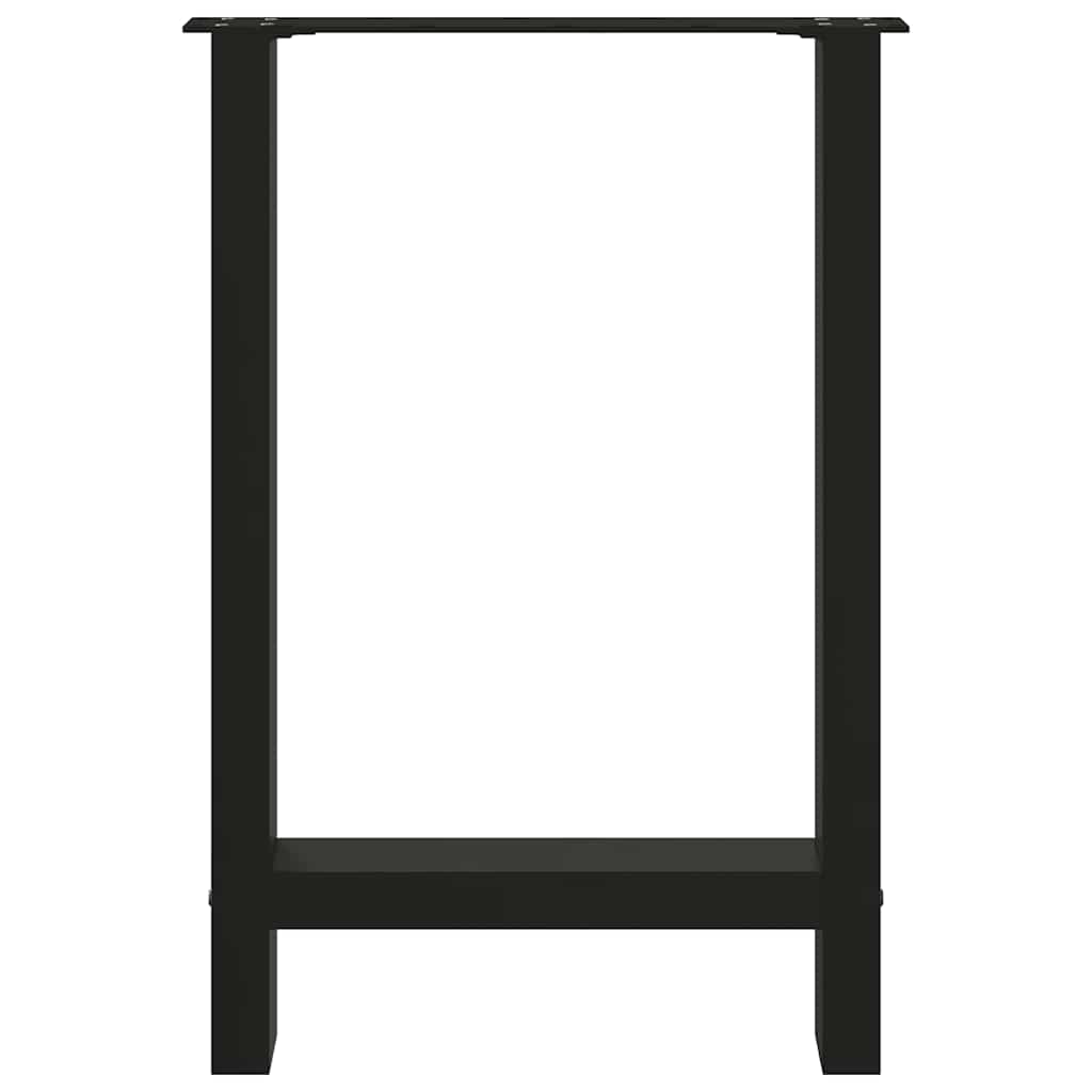 Eettafelpoten 2 st 60x(72-73) cm staal zwart is nu te koop bij PeponiXL, paradijselijk wonen!