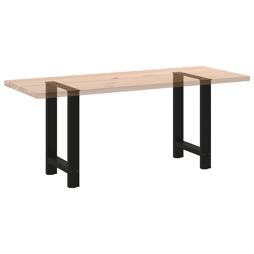 Eettafelpoten 2 st 60x(72-73) cm staal zwart is nu te koop bij PeponiXL, paradijselijk wonen!