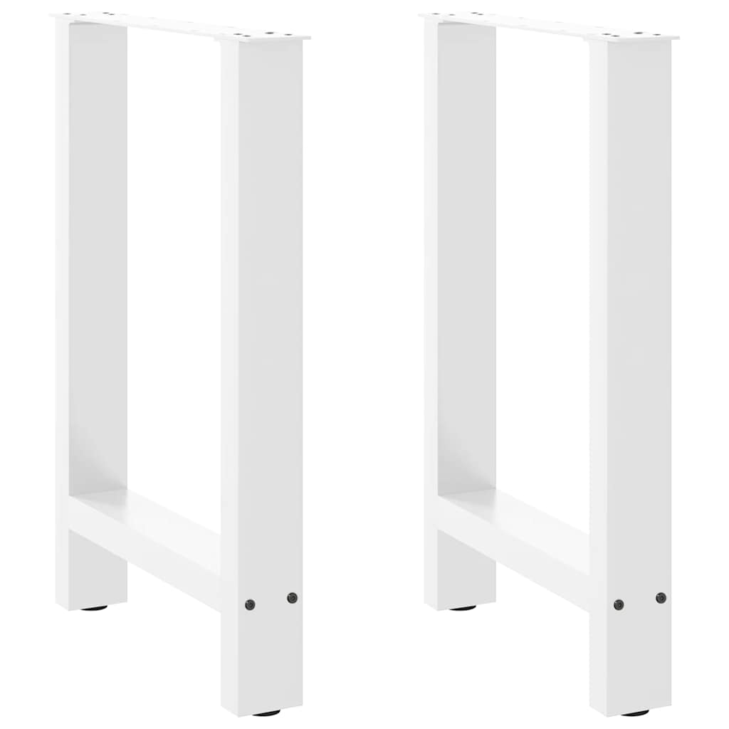 Eettafelpoten 2 st 60x(72-73) cm staal wit is nu te koop bij PeponiXL, paradijselijk wonen!