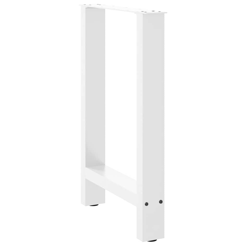 Eettafelpoten 2 st 60x(72-73) cm staal wit is nu te koop bij PeponiXL, paradijselijk wonen!