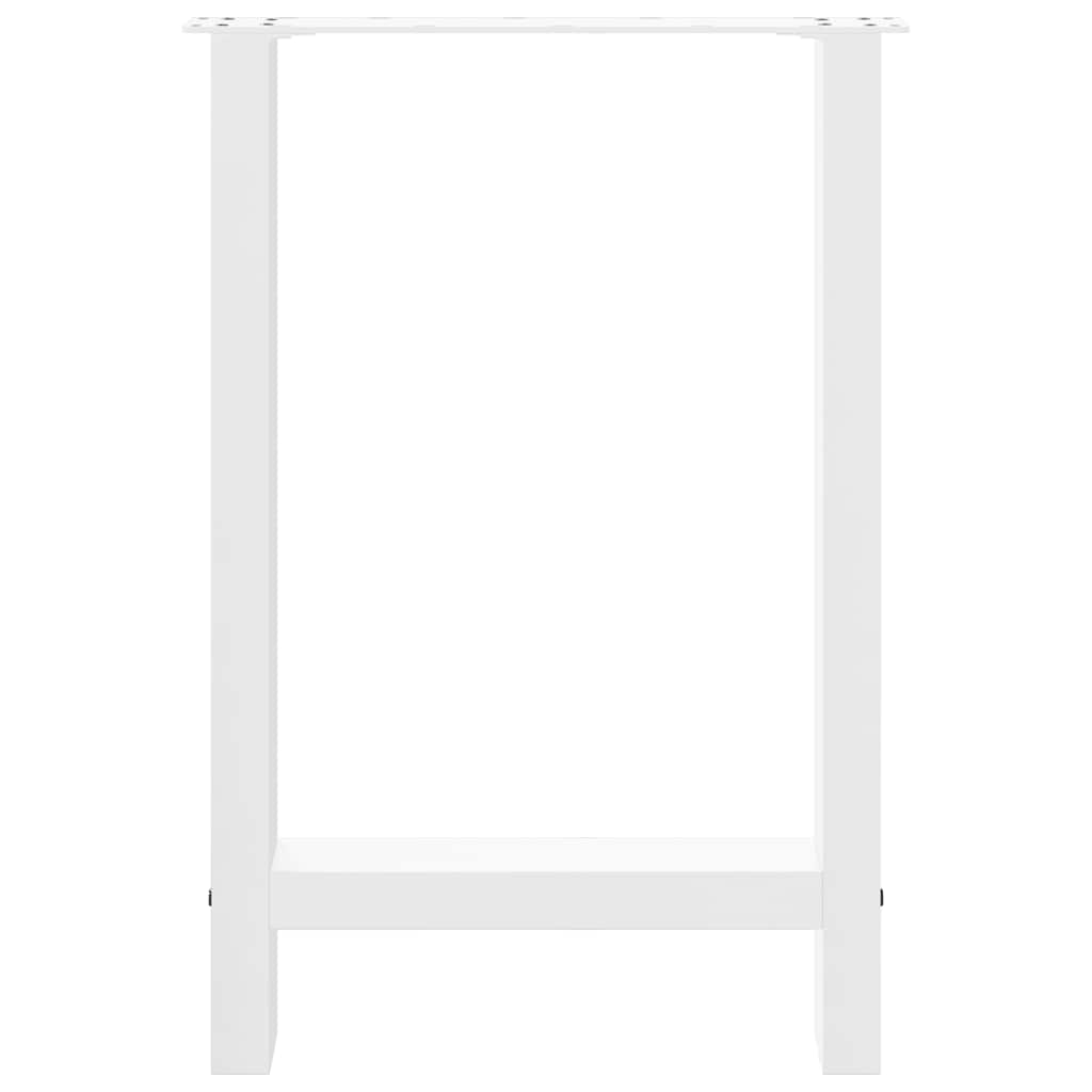 Eettafelpoten 2 st 60x(72-73) cm staal wit is nu te koop bij PeponiXL, paradijselijk wonen!