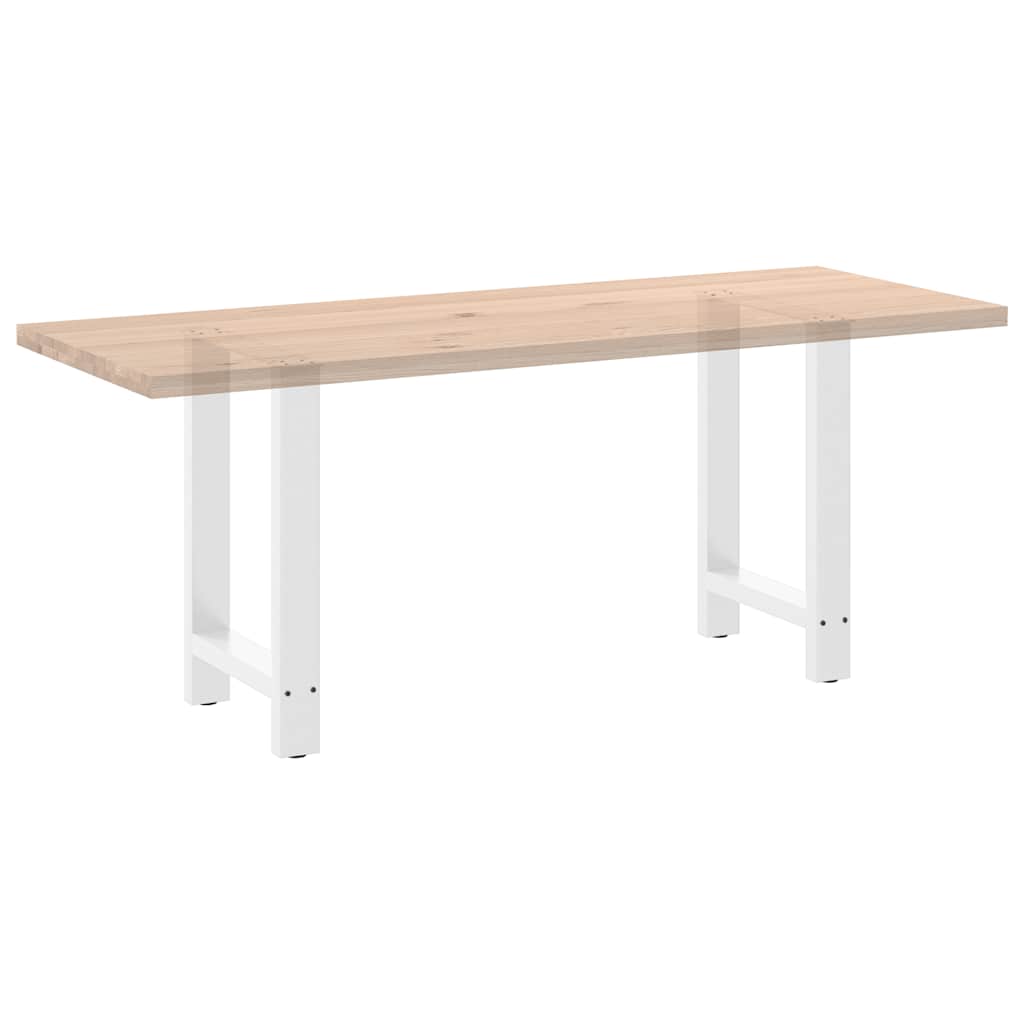 Eettafelpoten 2 st 60x(72-73) cm staal wit is nu te koop bij PeponiXL, paradijselijk wonen!
