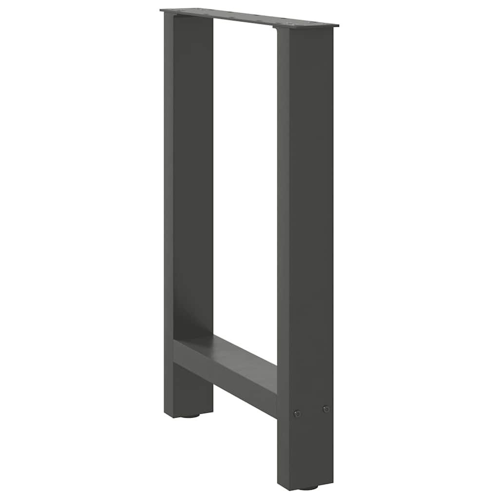 Eettafelpoten 2 st 60x(72-73) cm staal antraciet is nu te koop bij PeponiXL, paradijselijk wonen!