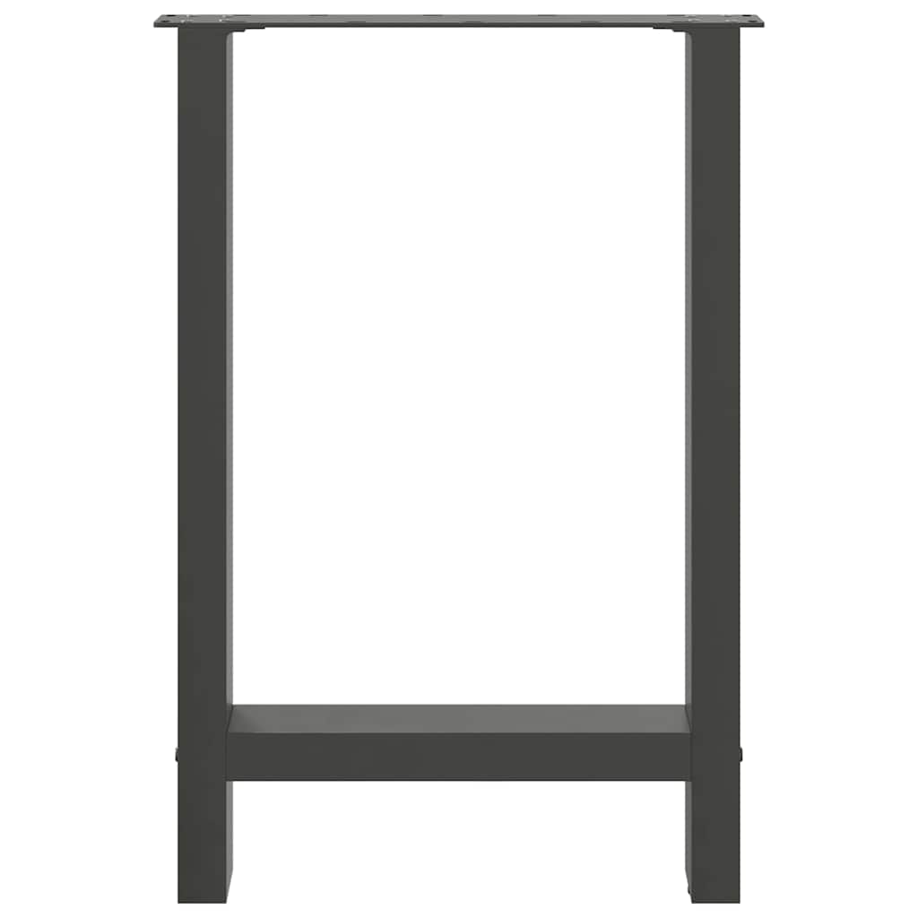 Eettafelpoten 2 st 60x(72-73) cm staal antraciet is nu te koop bij PeponiXL, paradijselijk wonen!
