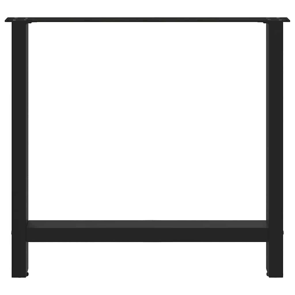 Eettafelpoten 2 st 70x(72-73) cm staal zwart is nu te koop bij PeponiXL, paradijselijk wonen!