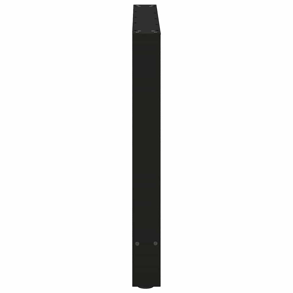 Eettafelpoten 2 st 70x(72-73) cm staal zwart is nu te koop bij PeponiXL, paradijselijk wonen!