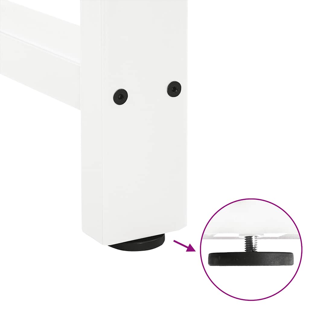 Eettafelpoten 2 st 70x(72-73) cm staal wit is nu te koop bij PeponiXL, paradijselijk wonen!