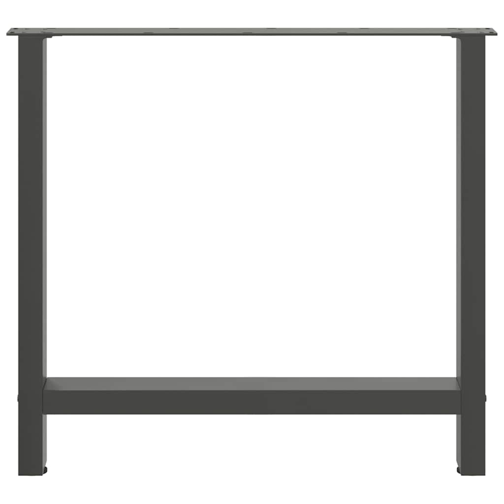 Eettafelpoten 2 st 70x(72-73) cm staal antraciet is nu te koop bij PeponiXL, paradijselijk wonen!
