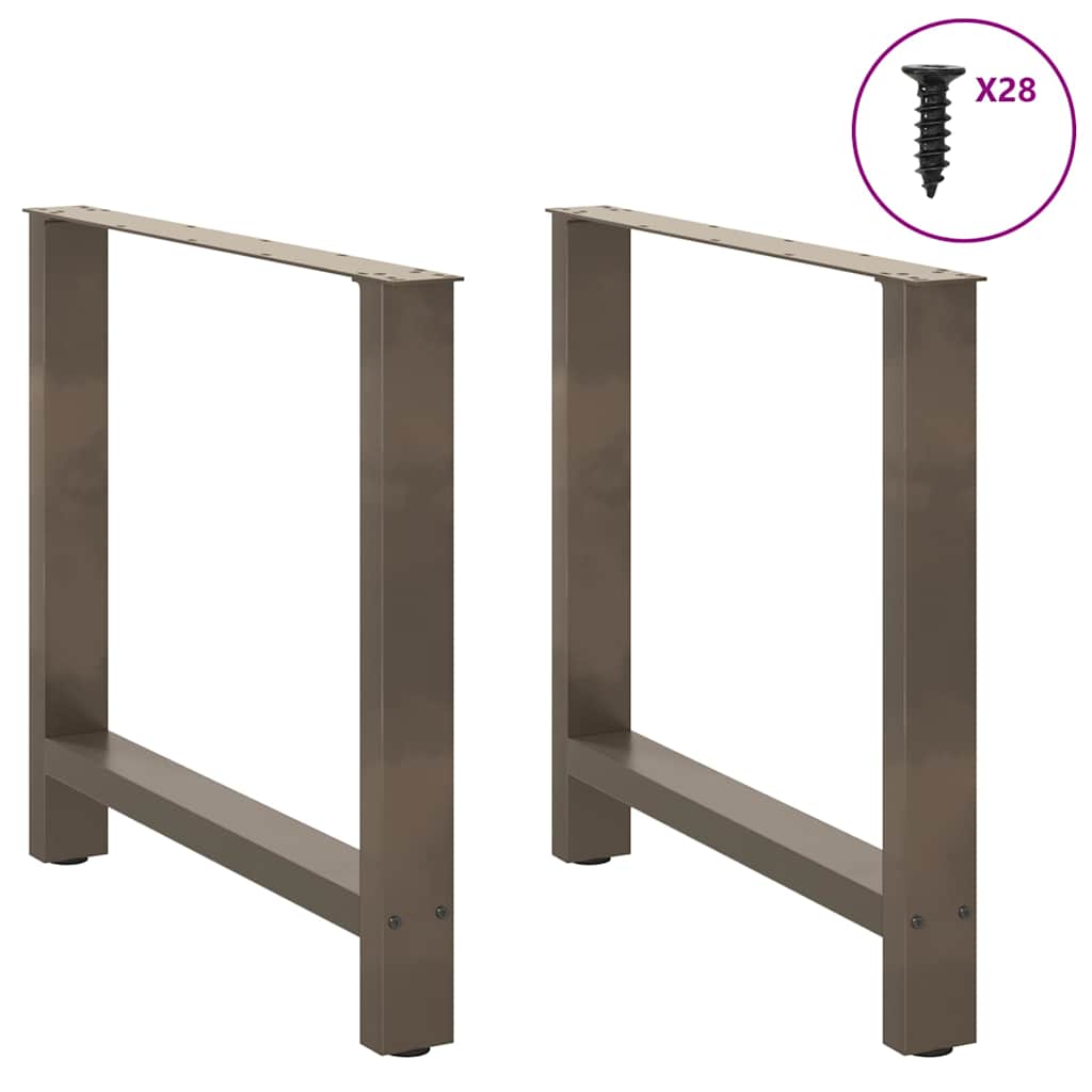 Eettafelpoten 2 st 70x(72-73) cm staal naturel is nu te koop bij PeponiXL, paradijselijk wonen!