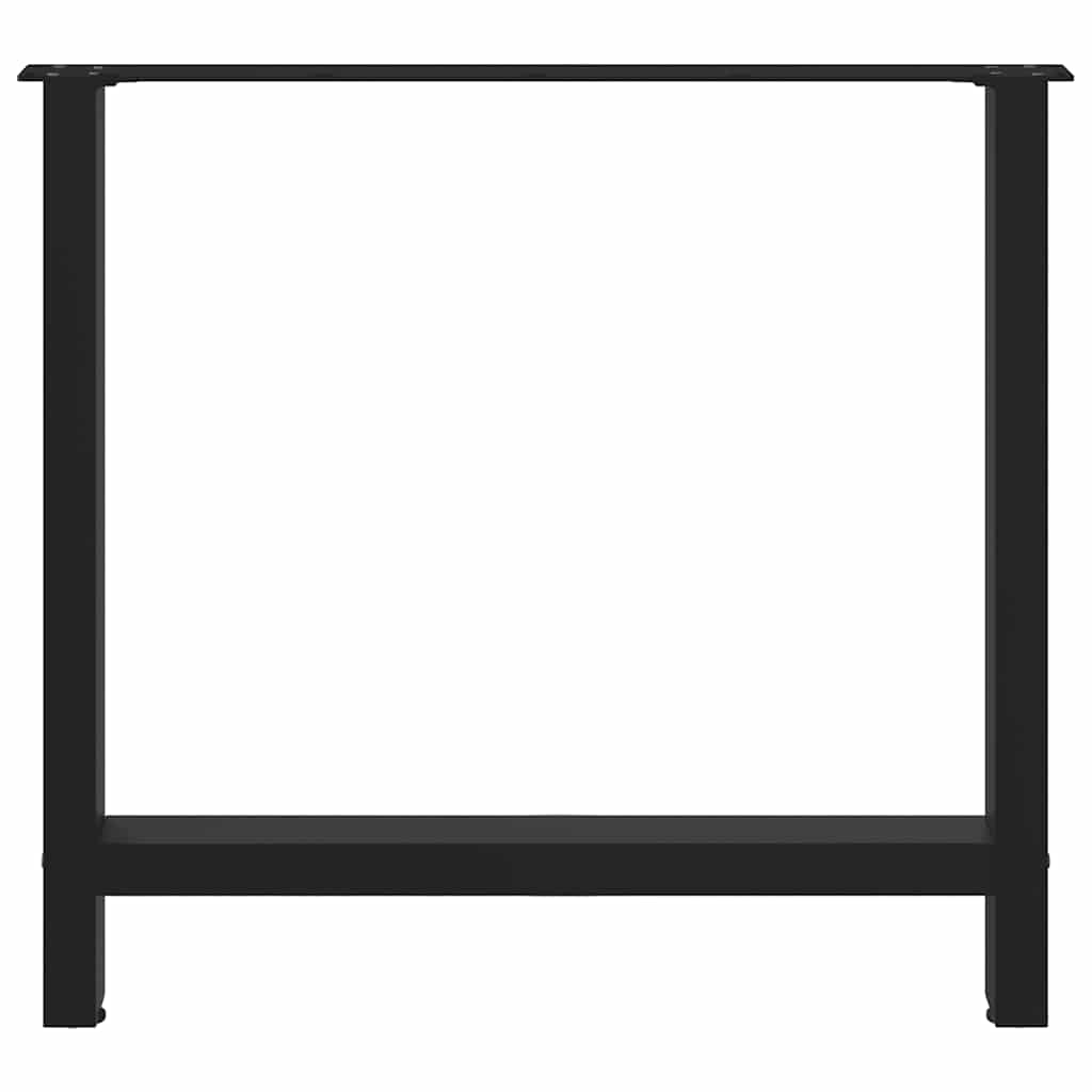 Eettafelpoten 2 st 80x(72-73) cm staal zwart is nu te koop bij PeponiXL, paradijselijk wonen!