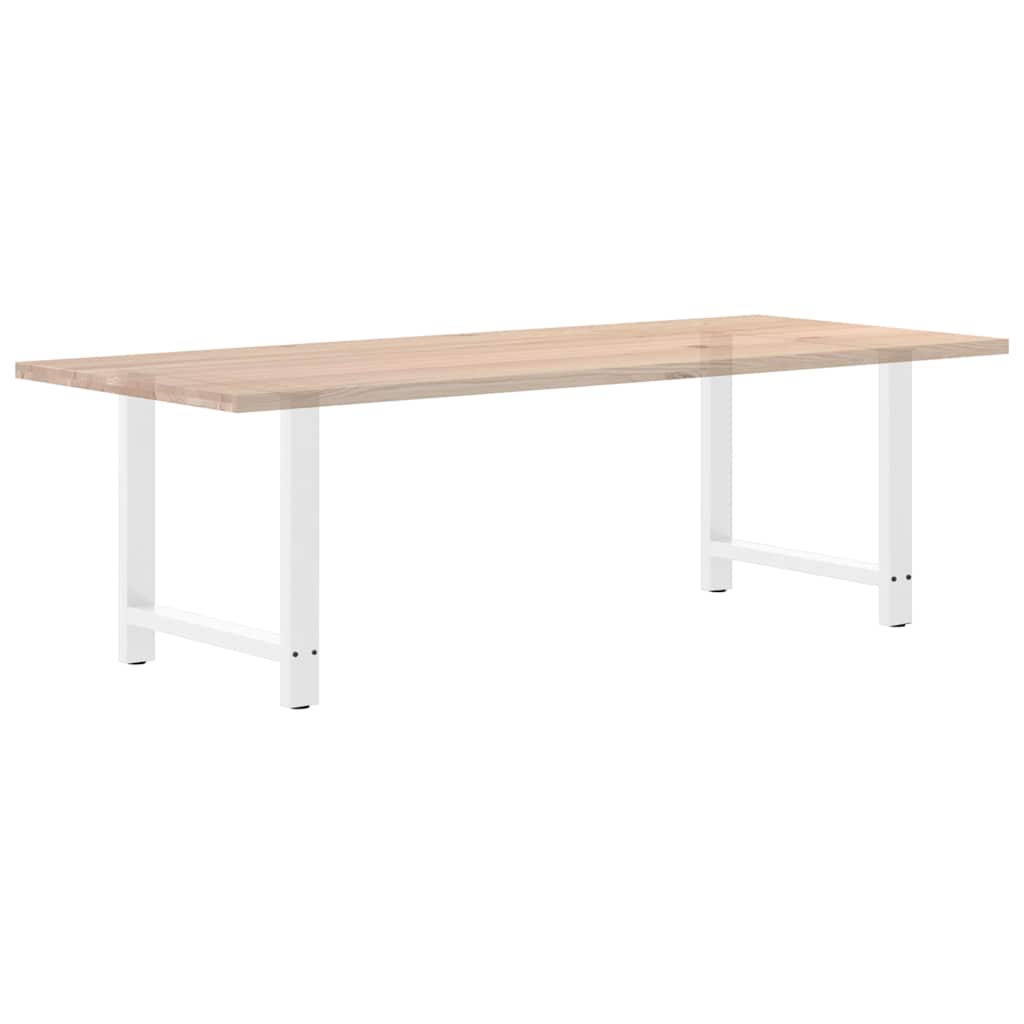 Eettafelpoten 2 st 80x(72-73) cm staal wit is nu te koop bij PeponiXL, paradijselijk wonen!