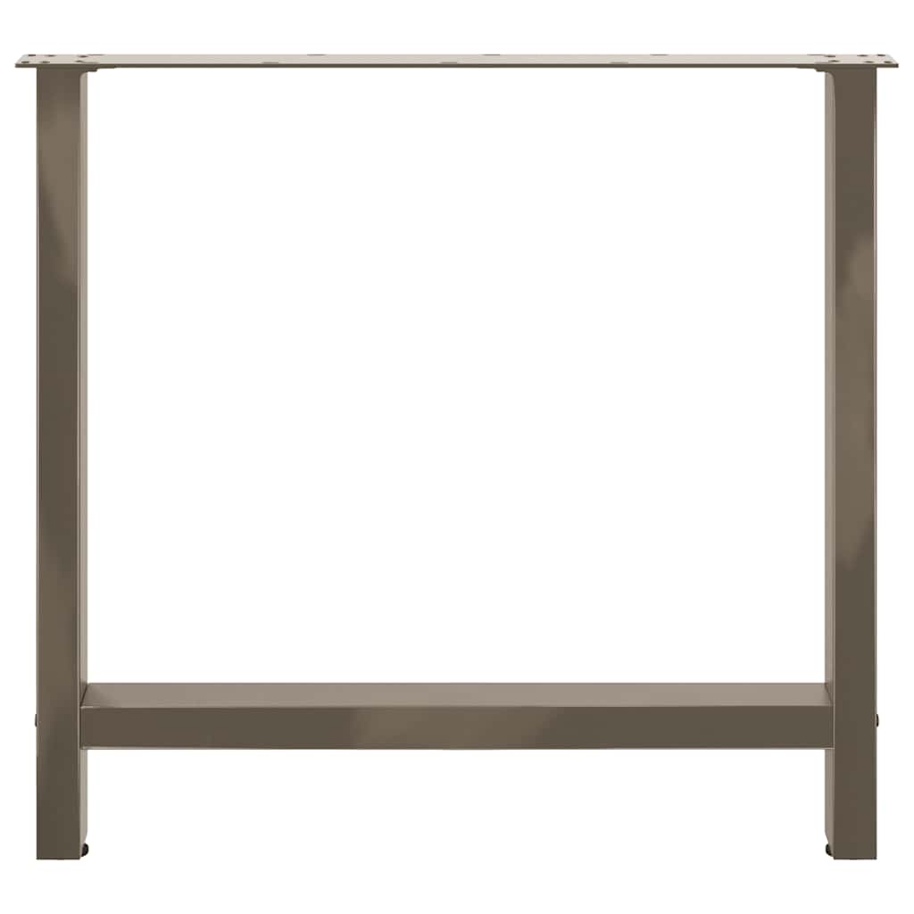 Eettafelpoten 2 st 80x(72-73) cm staal naturel is nu te koop bij PeponiXL, paradijselijk wonen!