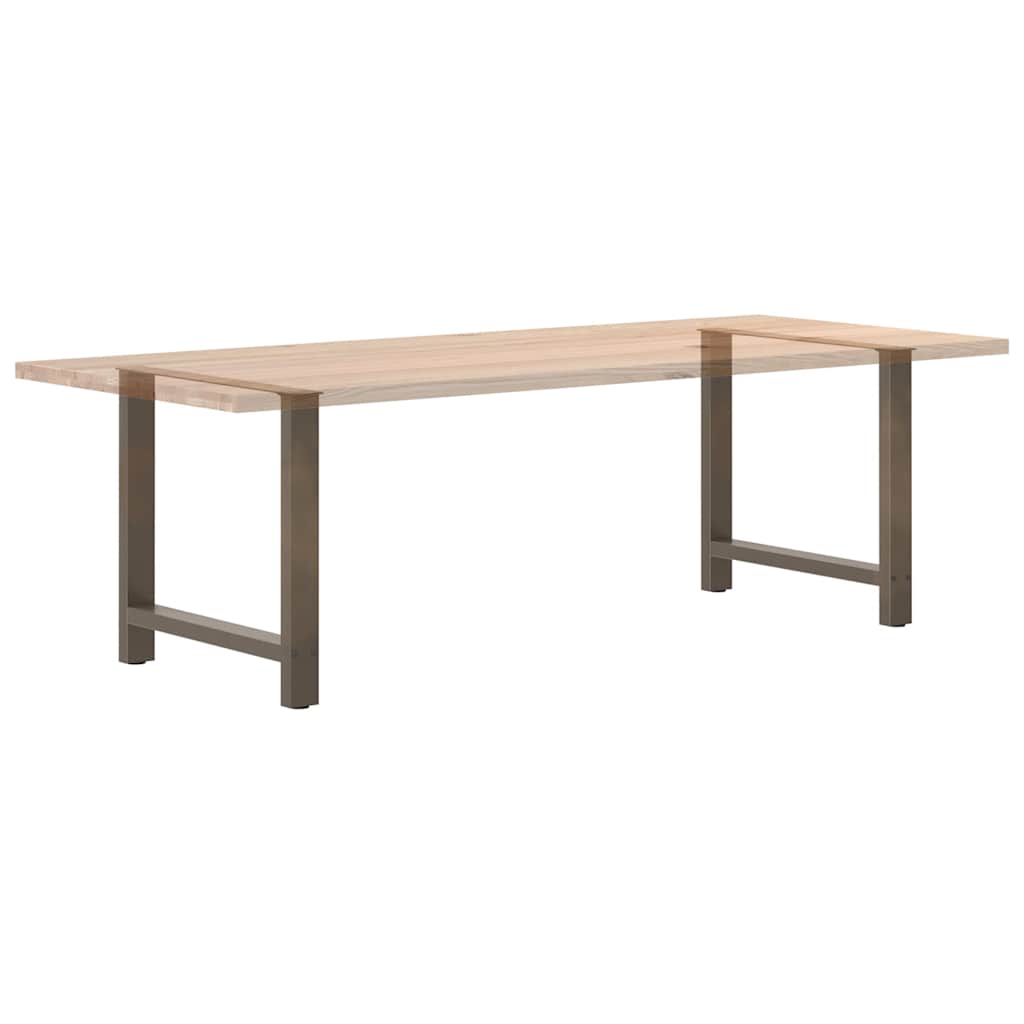 Eettafelpoten 2 st 80x(72-73) cm staal naturel is nu te koop bij PeponiXL, paradijselijk wonen!