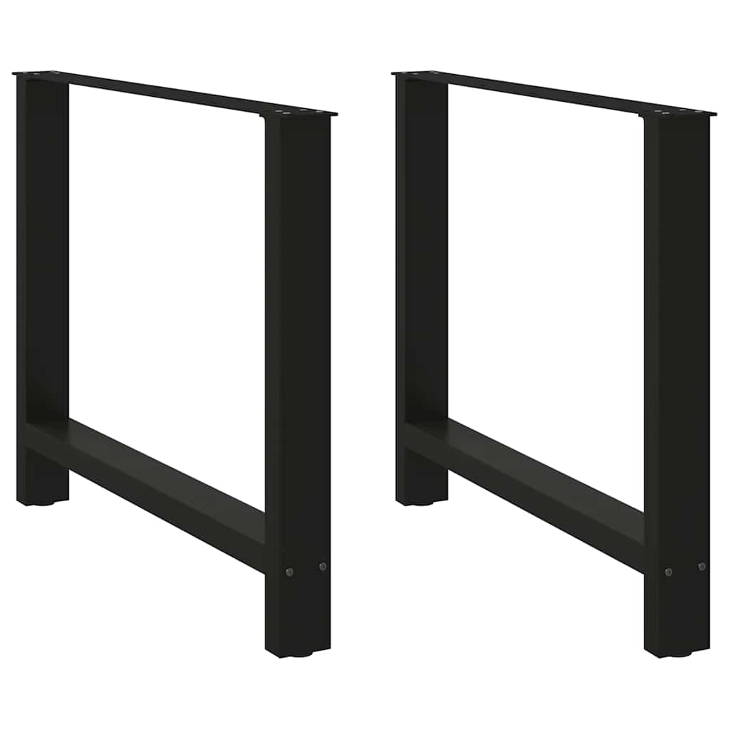 Eettafelpoten 2 st 90x(72-73) cm staal zwart is nu te koop bij PeponiXL, paradijselijk wonen!