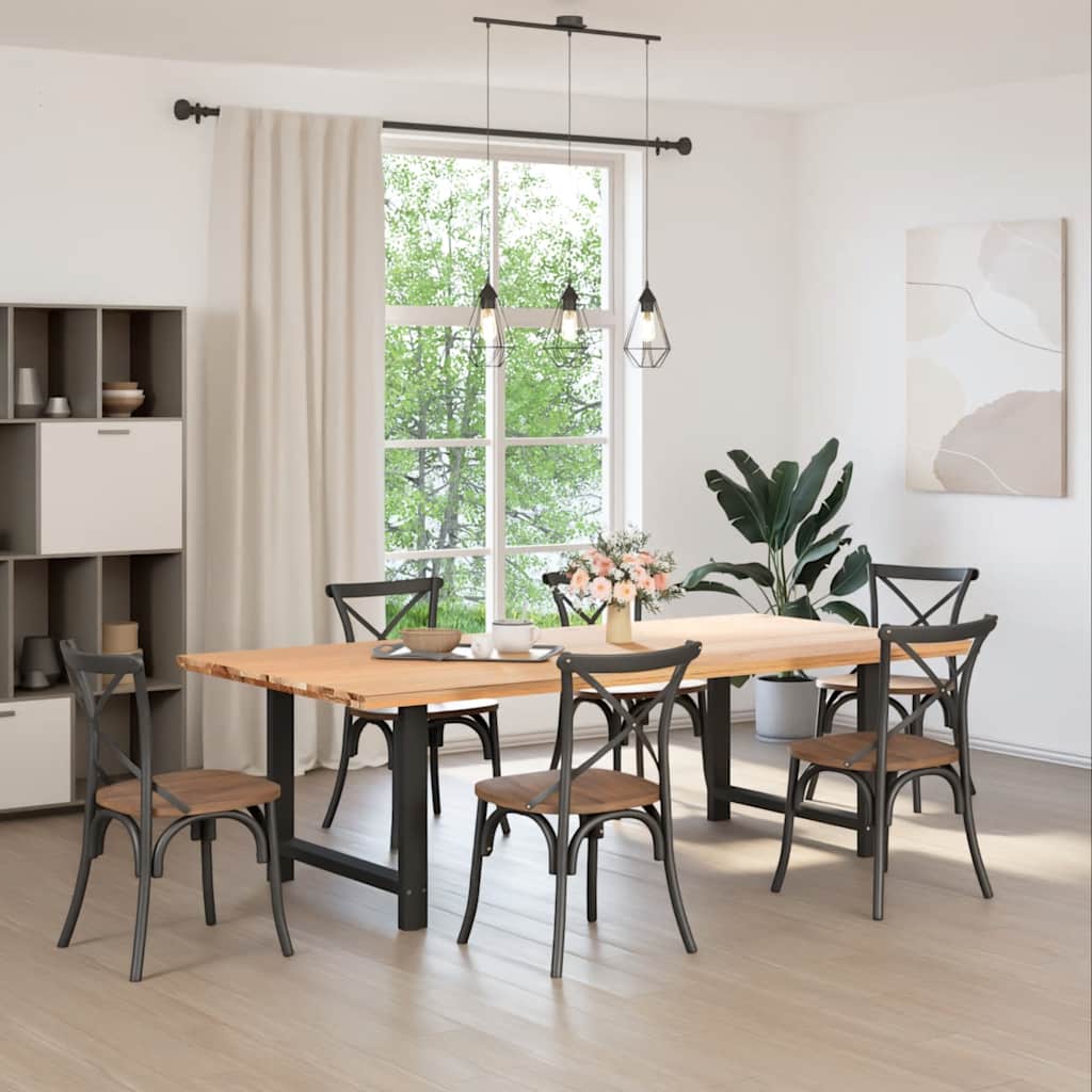 Eettafelpoten 2 st 90x(72-73) cm staal zwart is nu te koop bij PeponiXL, paradijselijk wonen!