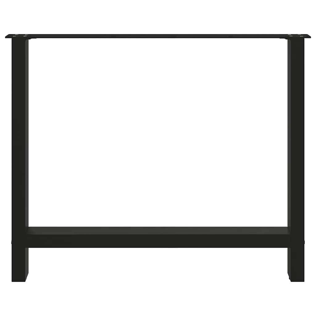 Eettafelpoten 2 st 90x(72-73) cm staal zwart is nu te koop bij PeponiXL, paradijselijk wonen!