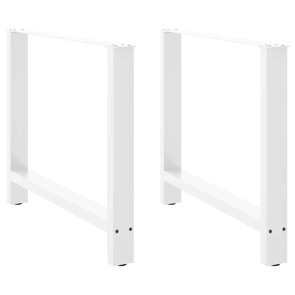 Eettafelpoten 2 st 90x(72-73) cm staal wit is nu te koop bij PeponiXL, paradijselijk wonen!