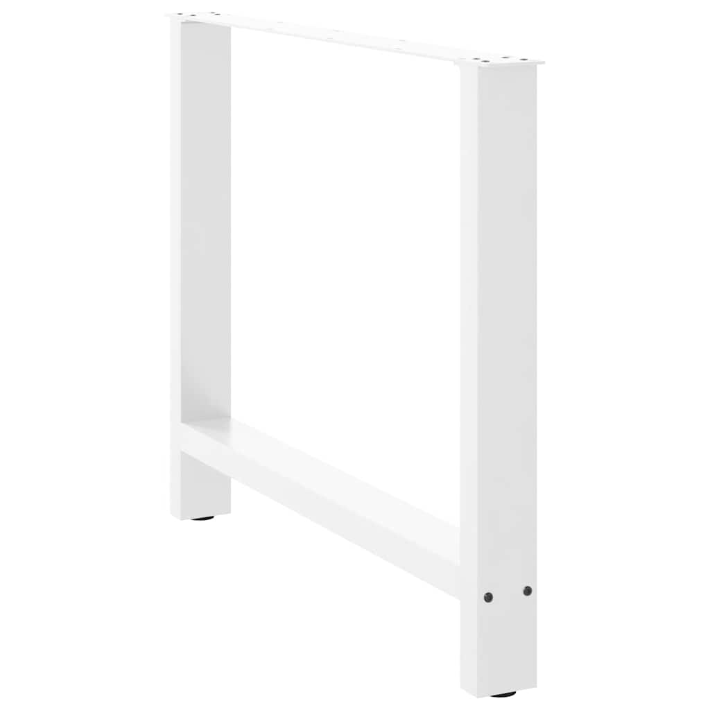 Eettafelpoten 2 st 90x(72-73) cm staal wit is nu te koop bij PeponiXL, paradijselijk wonen!