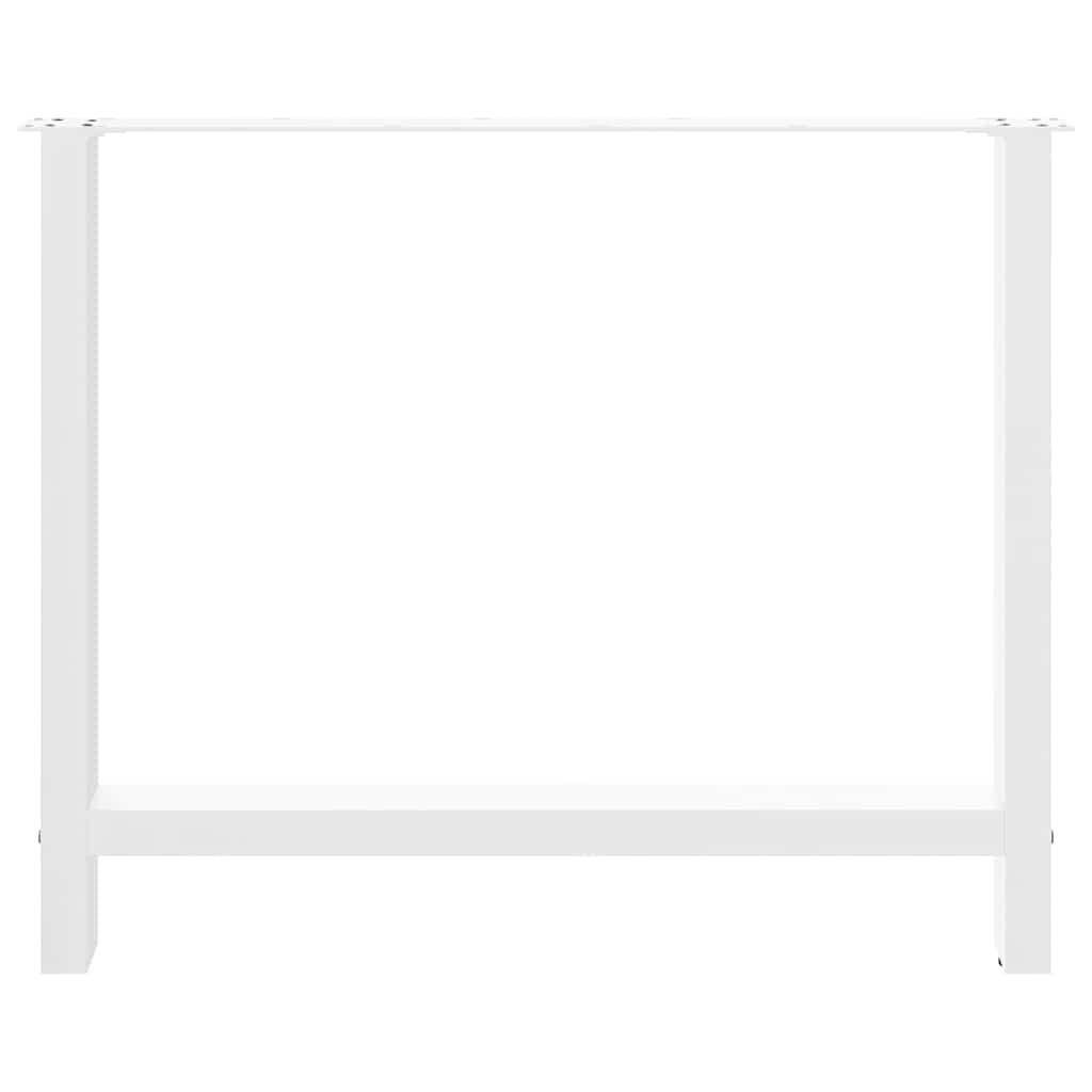 Eettafelpoten 2 st 90x(72-73) cm staal wit is nu te koop bij PeponiXL, paradijselijk wonen!