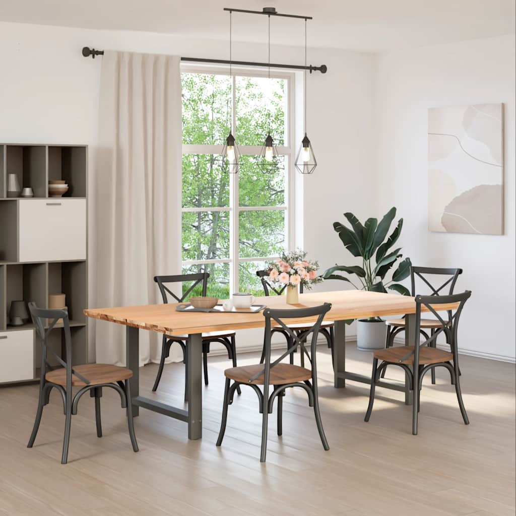 Eettafelpoten 2 st 90x(72-73) cm staal antraciet is nu te koop bij PeponiXL, paradijselijk wonen!