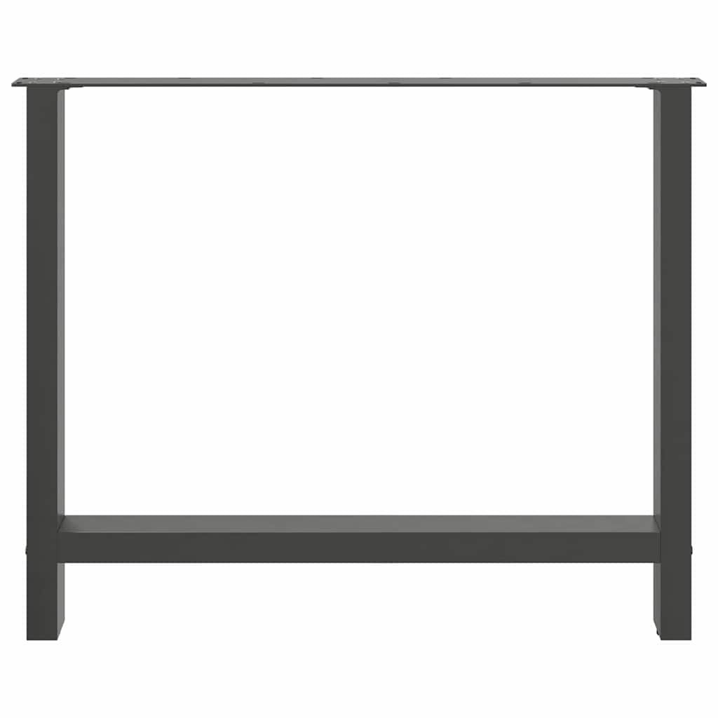 Eettafelpoten 2 st 90x(72-73) cm staal antraciet is nu te koop bij PeponiXL, paradijselijk wonen!