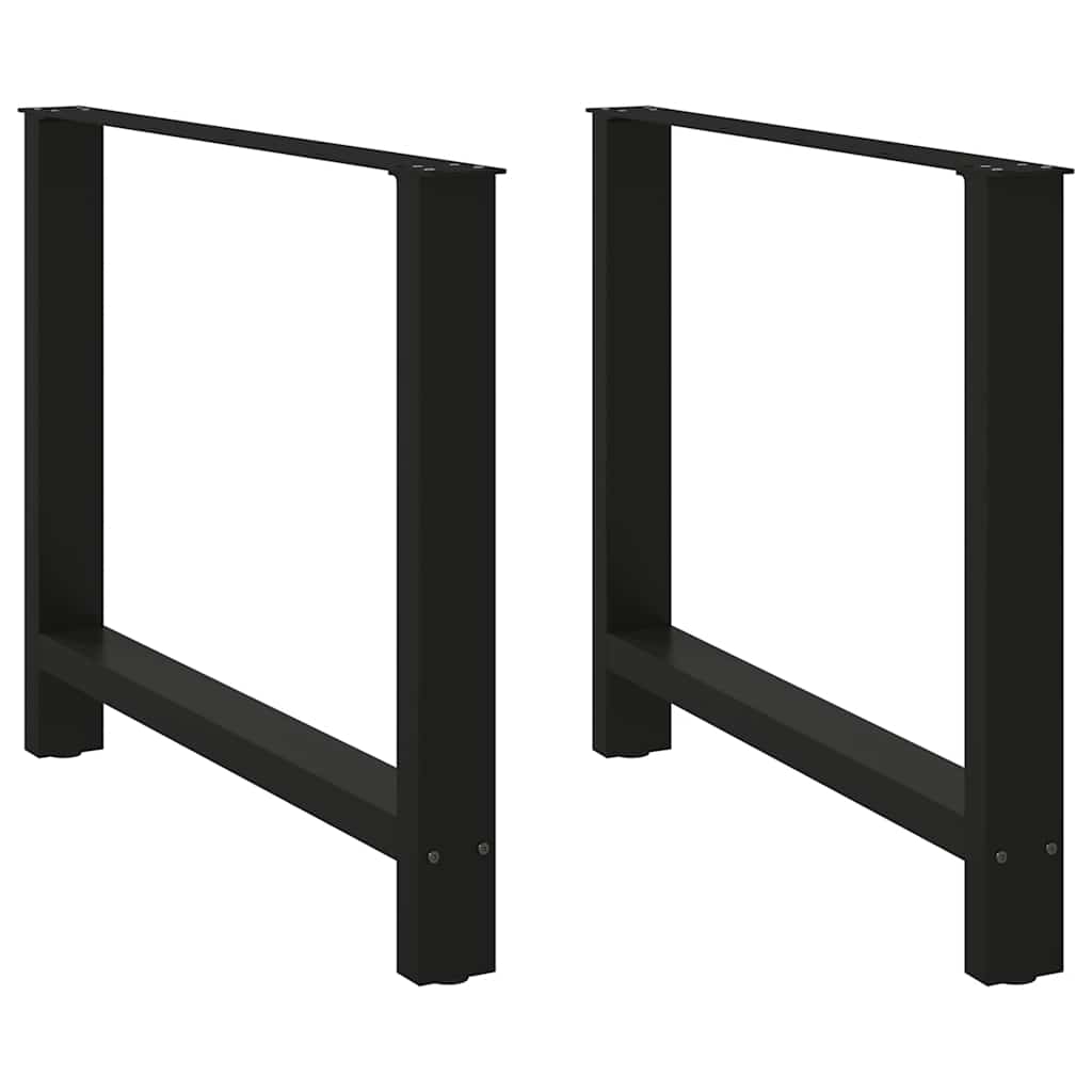 Eettafelpoten 2 st 100x(72-73) cm staal zwart is nu te koop bij PeponiXL, paradijselijk wonen!