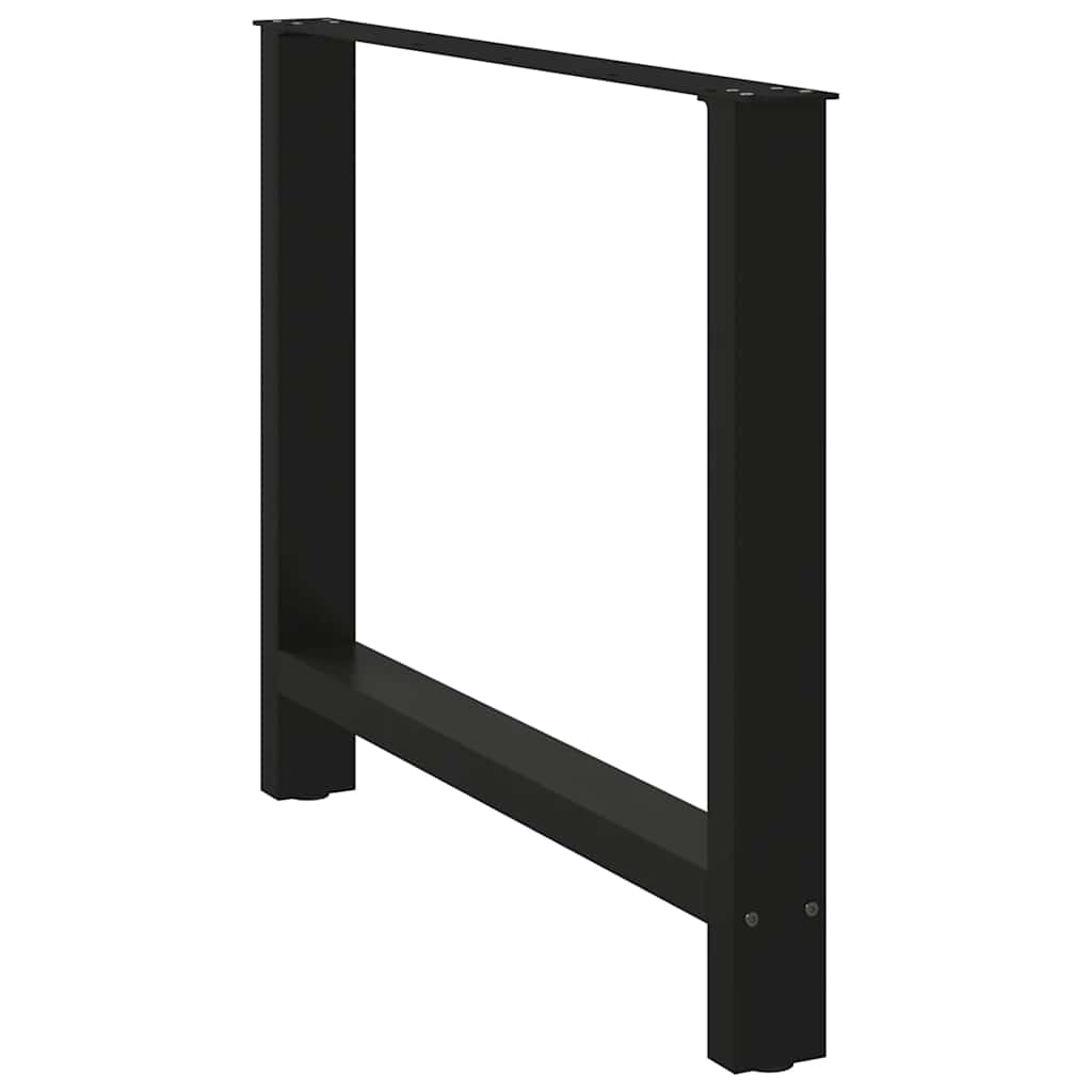 Eettafelpoten 2 st 100x(72-73) cm staal zwart is nu te koop bij PeponiXL, paradijselijk wonen!