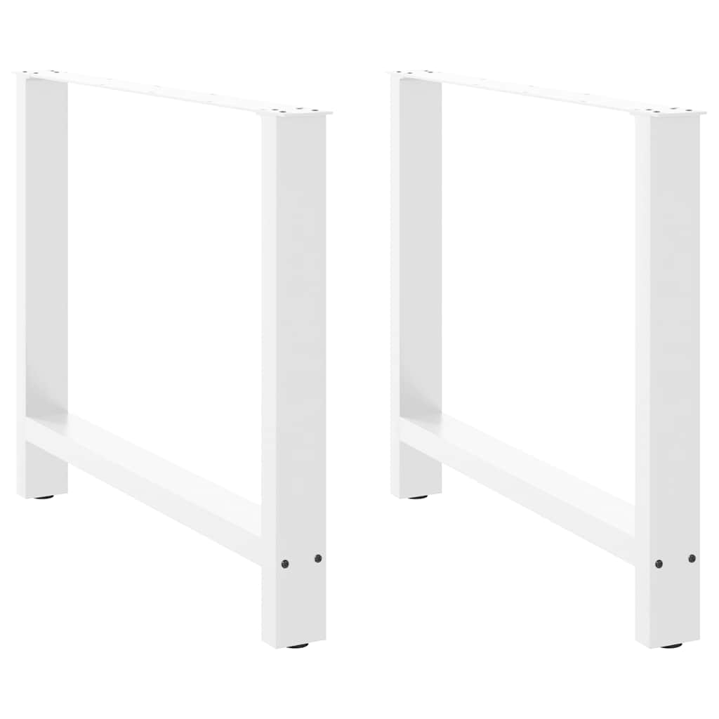 Eettafelpoten 2 st 100x(72-73) cm staal wit is nu te koop bij PeponiXL, paradijselijk wonen!