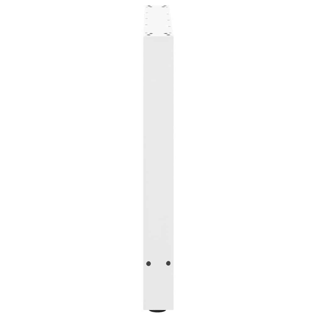 Eettafelpoten 2 st 100x(72-73) cm staal wit is nu te koop bij PeponiXL, paradijselijk wonen!