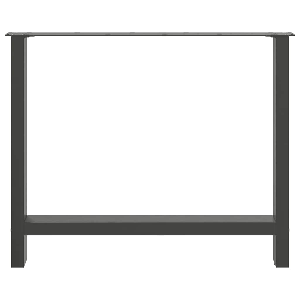 Eettafelpoten 2 st 100x(72-73) cm staal antraciet is nu te koop bij PeponiXL, paradijselijk wonen!