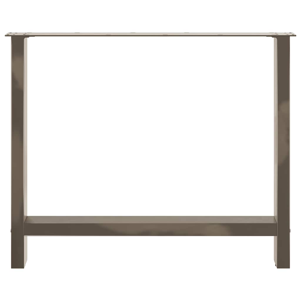 Eettafelpoten 2 st 100x(72-73) cm staal naturel is nu te koop bij PeponiXL, paradijselijk wonen!