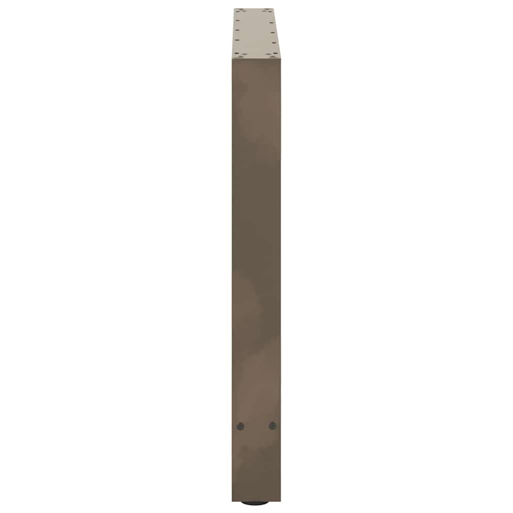 Eettafelpoten 2 st 100x(72-73) cm staal naturel is nu te koop bij PeponiXL, paradijselijk wonen!