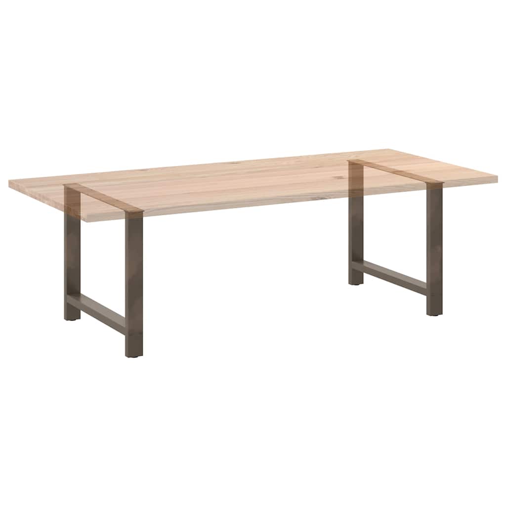 Eettafelpoten 2 st 100x(72-73) cm staal naturel is nu te koop bij PeponiXL, paradijselijk wonen!