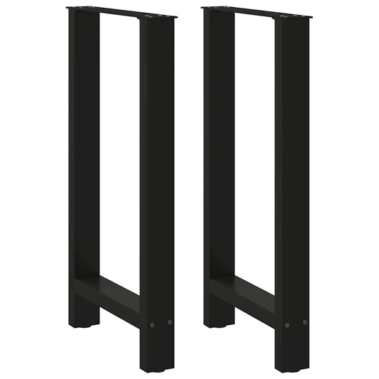Bartafelpoten 2 st 50x(90-91) cm staal zwart is nu te koop bij PeponiXL, paradijselijk wonen!