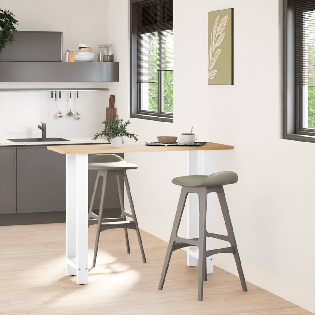 Bartafelpoten 2 st 40x(100-101) cm staal wit is nu te koop bij PeponiXL, paradijselijk wonen!