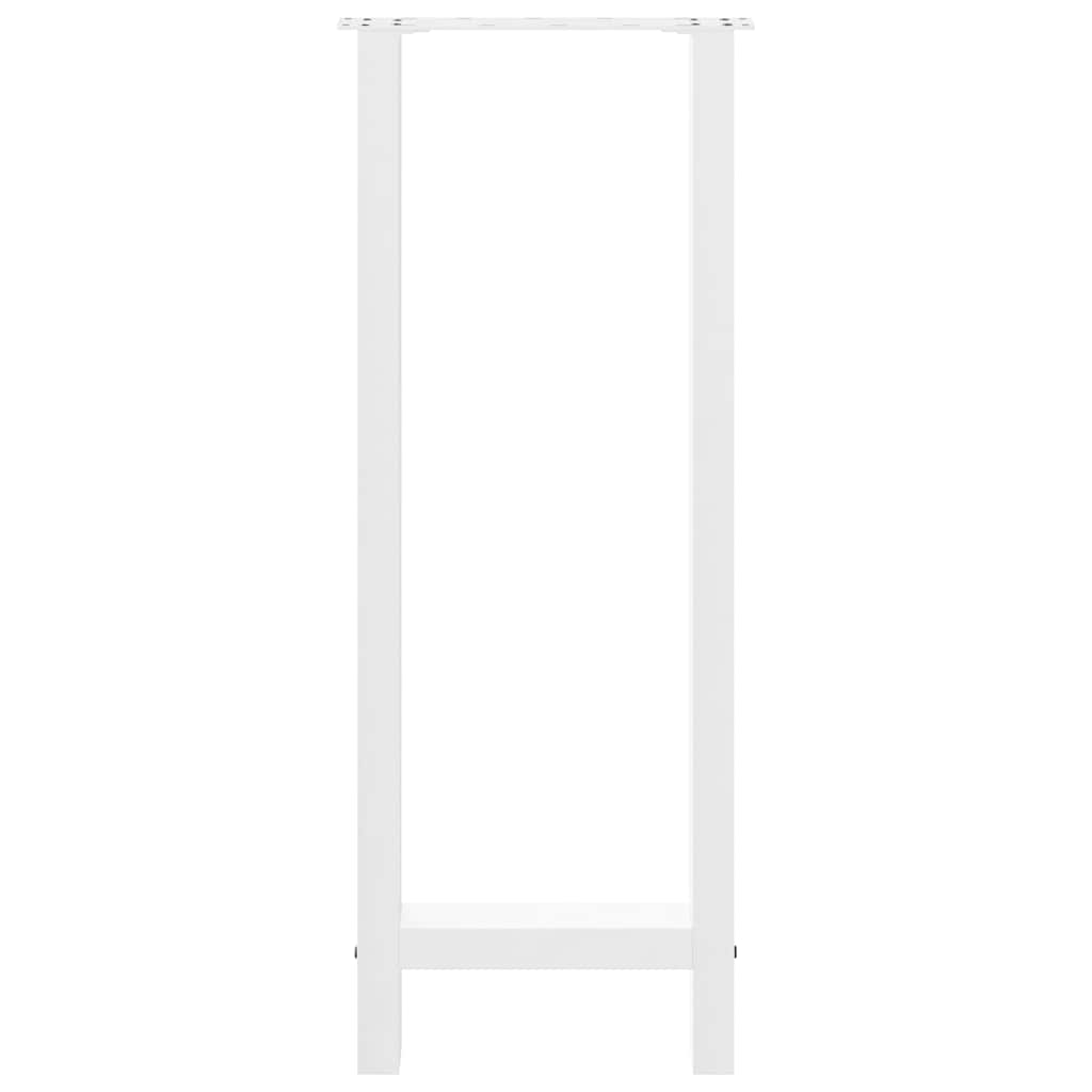 Bartafelpoten 2 st 40x(100-101) cm staal wit is nu te koop bij PeponiXL, paradijselijk wonen!