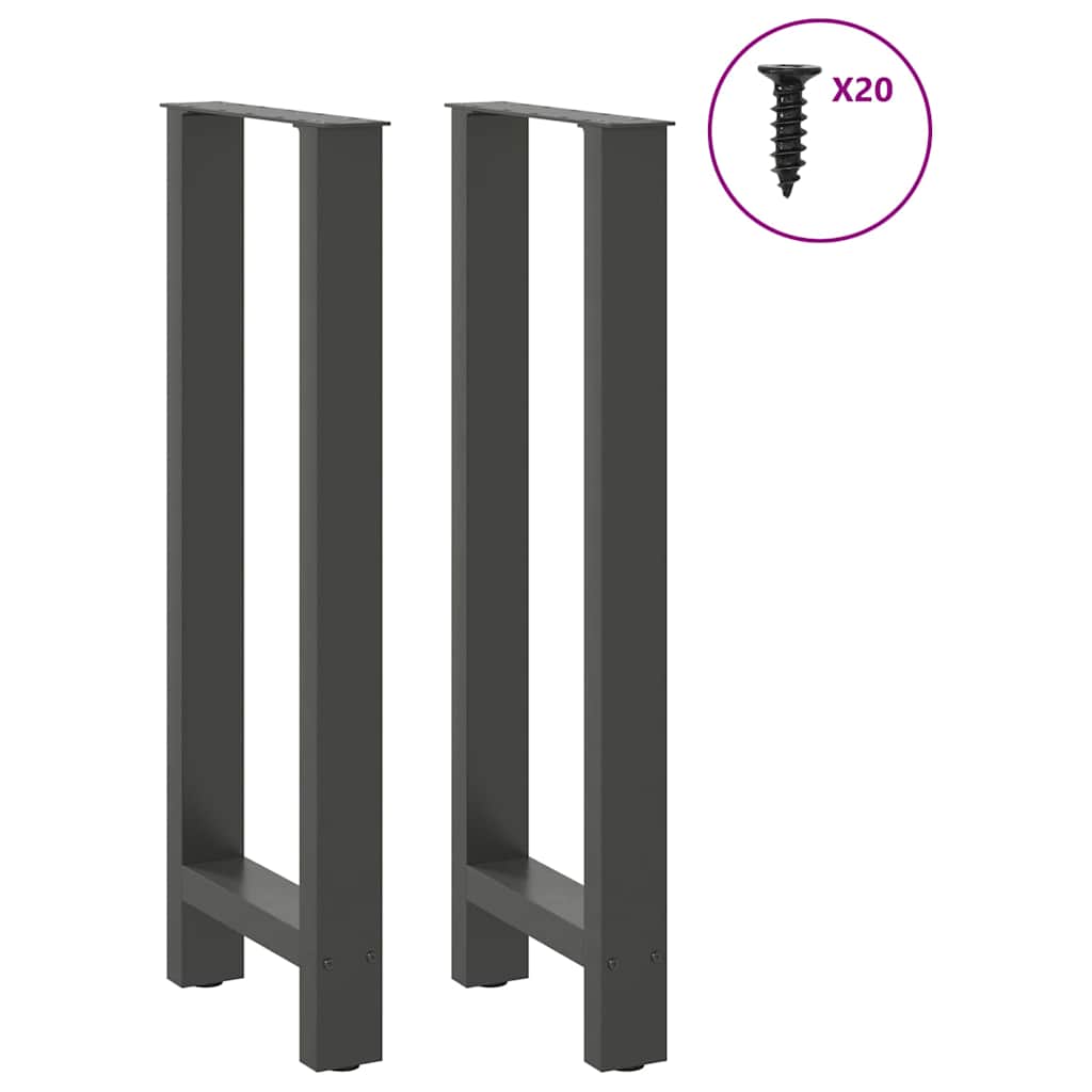 Bartafelpoten 2 st 40x(100-101) cm staal antraciet is nu te koop bij PeponiXL, paradijselijk wonen!