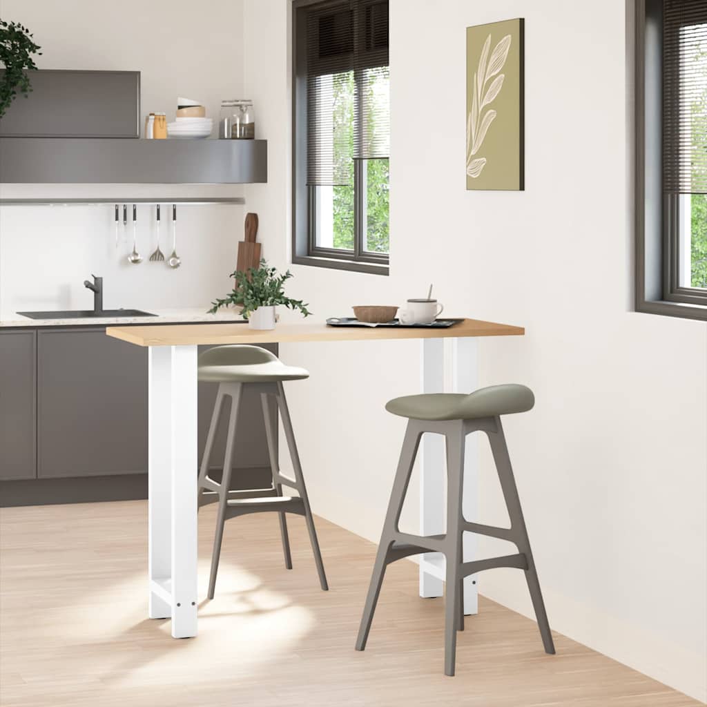 Bartafelpoten 2 st 50x(100-101) cm staal wit is nu te koop bij PeponiXL, paradijselijk wonen!