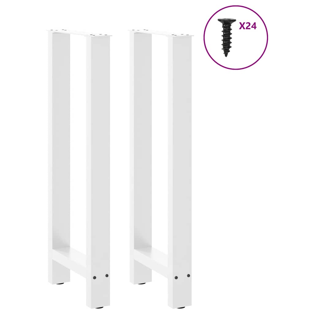 Bartafelpoten 2 st 50x(100-101) cm staal wit is nu te koop bij PeponiXL, paradijselijk wonen!