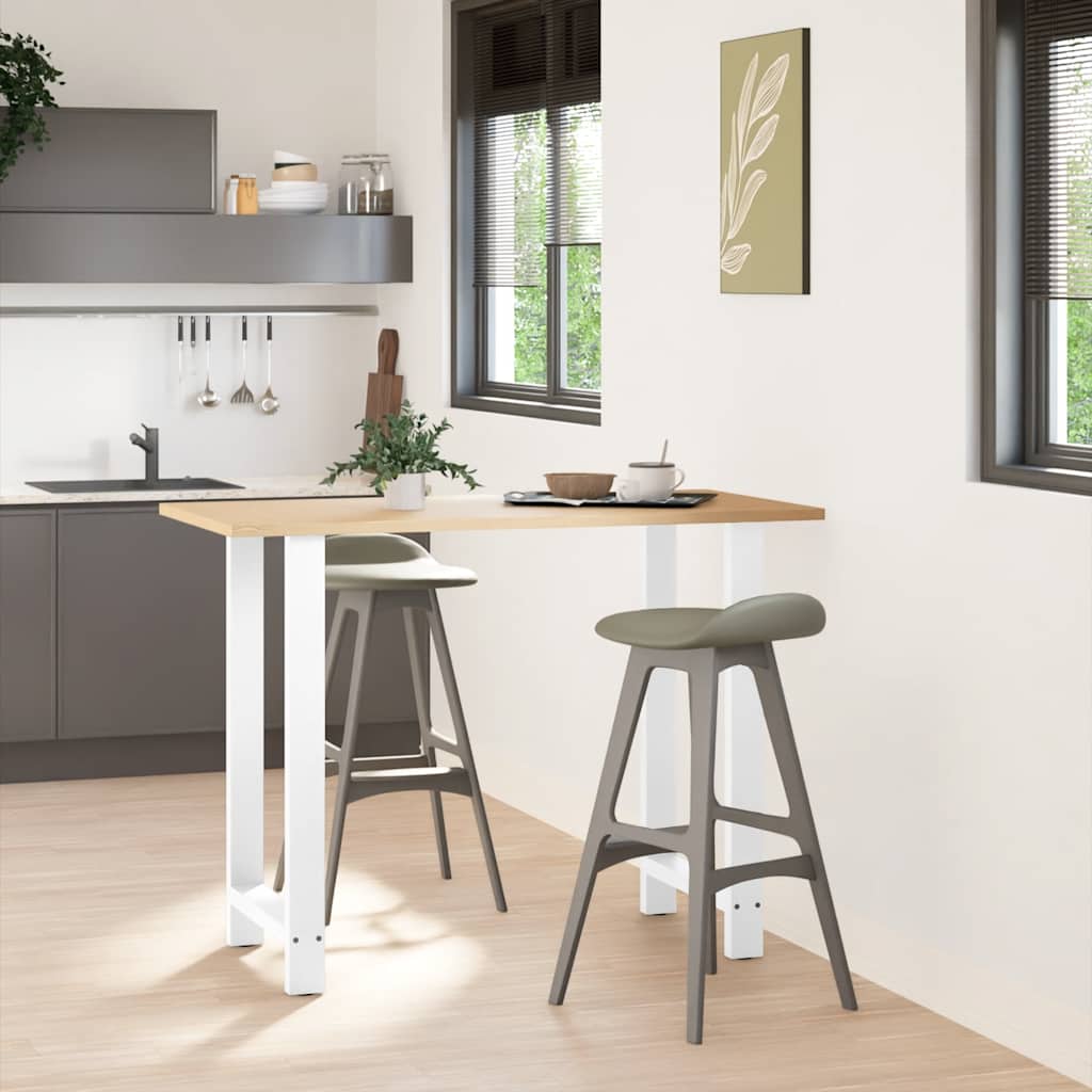 Bartafelpoten 2 st 60x(100-101) cm staal wit is nu te koop bij PeponiXL, paradijselijk wonen!
