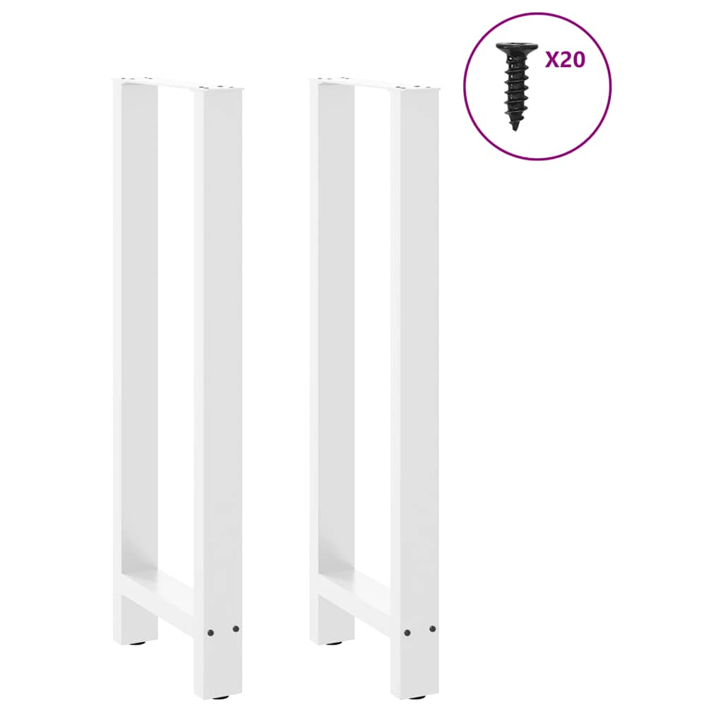 Bartafelpoten 2 st 40x(110-111) cm staal wit is nu te koop bij PeponiXL, paradijselijk wonen!