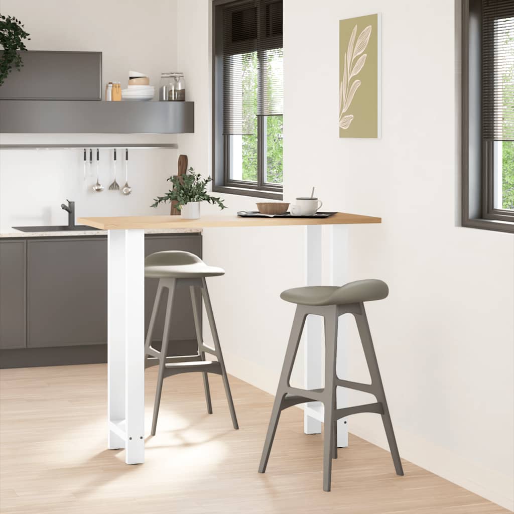 Bartafelpoten 2 st 50x(110-111) cm staal wit is nu te koop bij PeponiXL, paradijselijk wonen!
