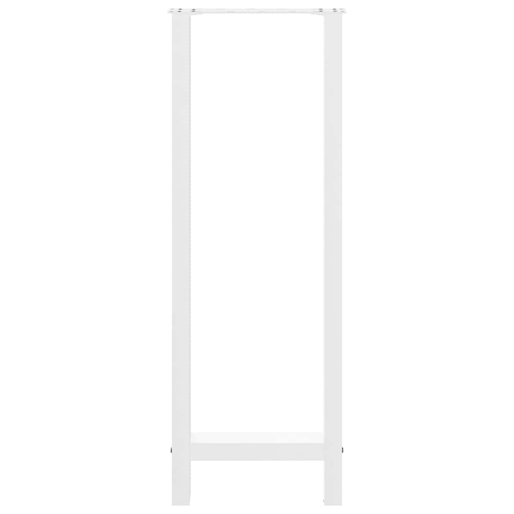Bartafelpoten 2 st 50x(110-111) cm staal wit is nu te koop bij PeponiXL, paradijselijk wonen!