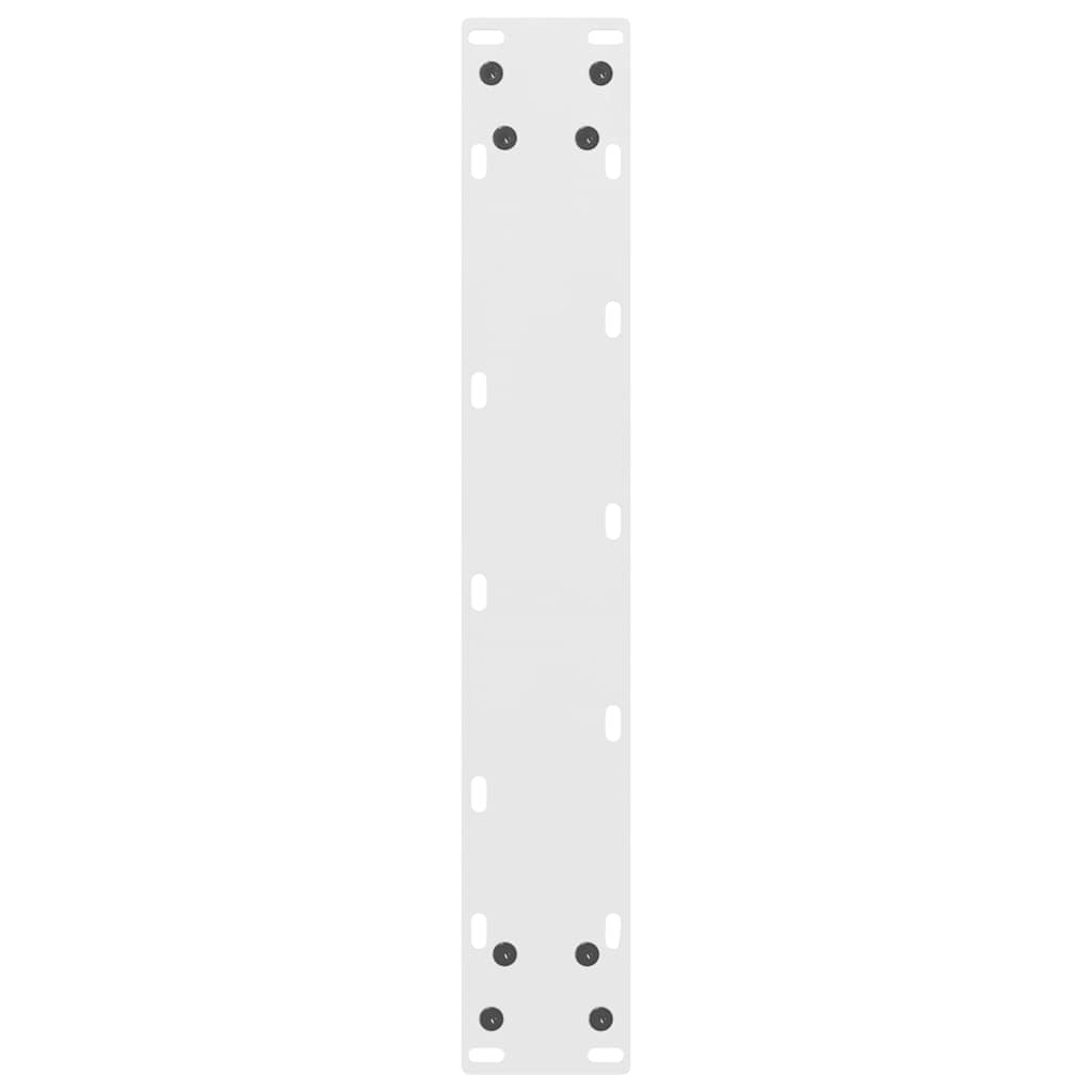 Bartafelpoten 2 st 50x(110-111) cm staal wit is nu te koop bij PeponiXL, paradijselijk wonen!